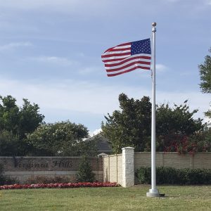 20' Independence Series Flagpole | Internal Cable Halyard