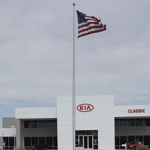 50' Continental Series Flagpole | External Rope