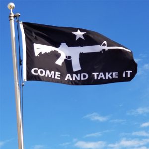 3'X5' Come and Take It - Black w/AR15