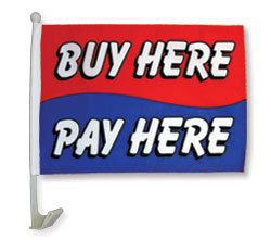 Buy Here Pay Here Car Flag