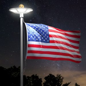 120 LED Solar Flagpole Down Light