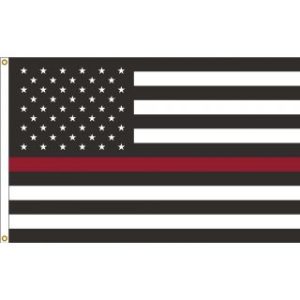 Thin Red Line US Flag