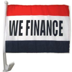 We Finance Car Flag