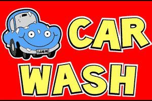 Car Wash (Red) POLY Flag | 3'X5'