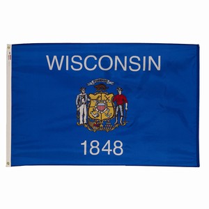 Wisconsin State Flag | Indoor and Outdoor