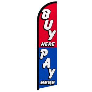 Buy Here Pay Here Windless Banner Flag