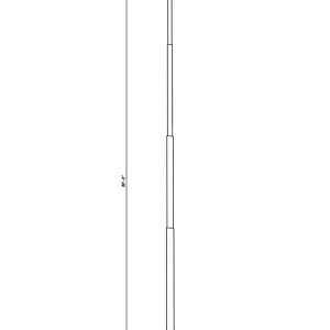 80' Patriot Series Flagpole Powered by The Flag System™