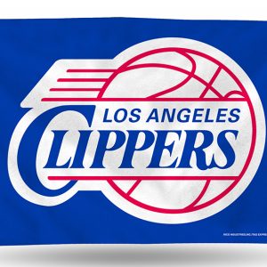 Logo of the Los Angeles Clippers basketball team on a blue background.
