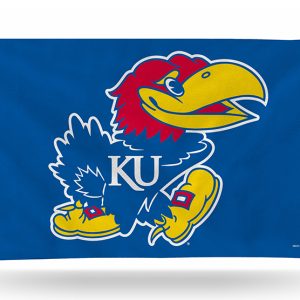 Kansas Jayhawks mascot logo in blue