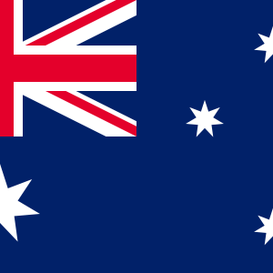 The national flag of Australia with the Union Jack and stars.