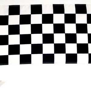 A black and white checkered flag pattern.