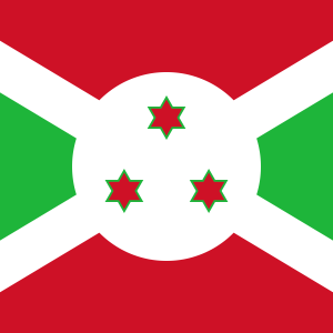 Flag of Burundi with red