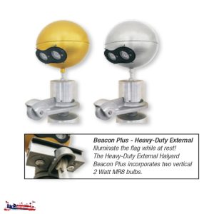 Two Beacon Plus heavy-duty external mounts
