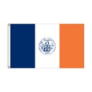 Flag with vertical blue